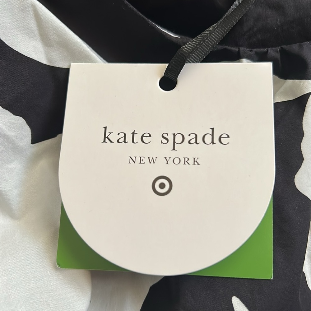 Kate Spade X Target Rose Poplin Black/White Long Sleeve Mini Dress NWT - Picture 5 of 7